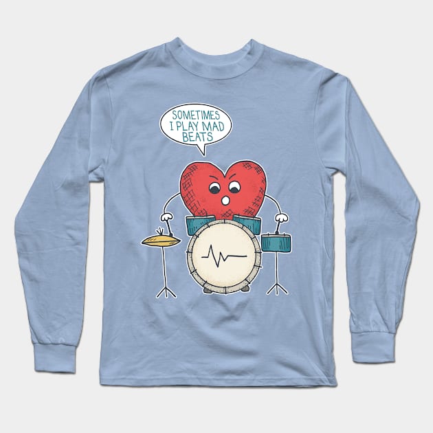 Heart Beat Long Sleeve T-Shirt by Matt Andrews